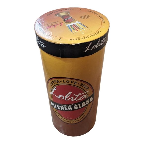 LOLITA Birthday Pilsner Style 22 oz GLASS Hand painted - Picture 15 of 16